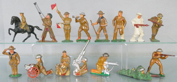 15 BARCLAY & MANOIL MILITARY FIGURES: C5-6.