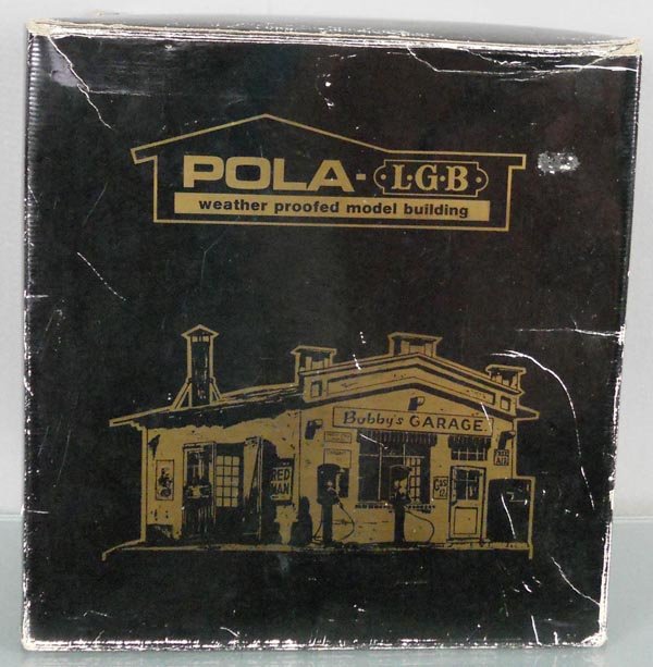 LGB POLA BOBBY'S GARAGE: G ga, w/certificate, unassembled, orig set box worn, C8-9.