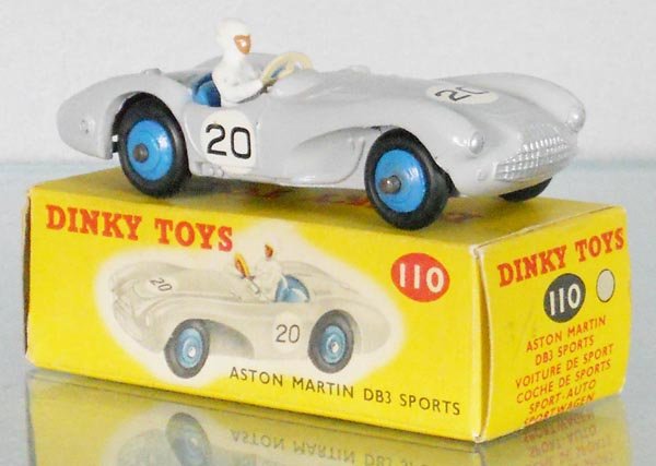 DINKY 110 ASTON MARTIN: gray, orig box, C9.
