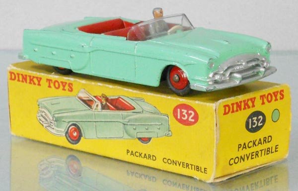 DINKY 132 PACKARD CONVERTIBLE: sea green, orig box, C8-9.