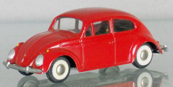 TEKNO 819 VOLKSWAGEN BEETLE: red w/black interior, C9.
