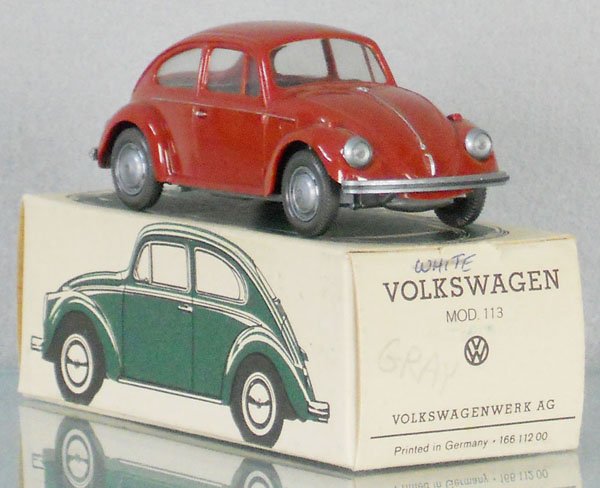 WIKING 113 VOLKSWAGEN BEETLE: plastic, 4" long, orig box, C9.