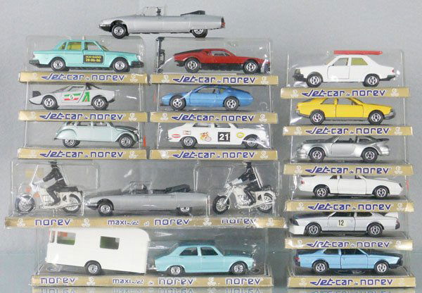 15 NOREV AUTOS: 843, 853, 869, 891, 859, 863, 868, 839, 812, 870, 887, 851, 504, 503, loose Citroen, rest have orig boxes, boxes have minor wear, C9-10.