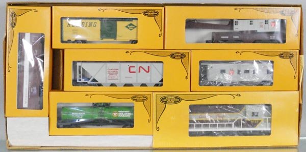 LIONEL 1158 MAPLE LEAF LTD TRAIN SET: O ga, 8152 loco, w/cars 6305, 9441, 6103, 9440, 6508, 9433, orig boxes, inserts & set box minor wear, C9-10.