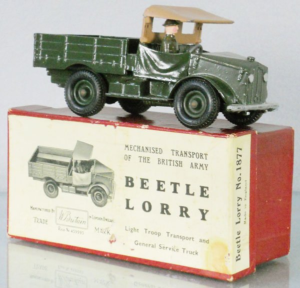BRITAINS 1877 BEETLE LORRY: orig box minor wear, C8-9.