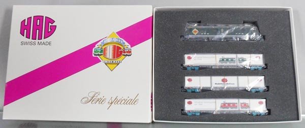 HAG 96 50TH ANNIVERSARY TRAIN SET: HO ga, 3-rail, orig box & insert, C10.