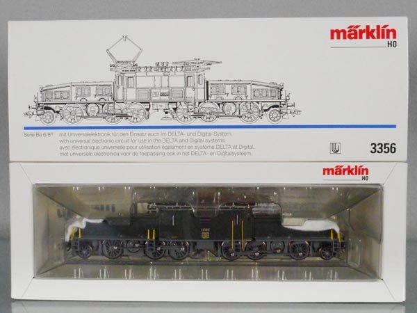 MARKLIN 3356 CROCODILE LOCO: HO ga, Be 6/8 III, orig box & insert, C10.