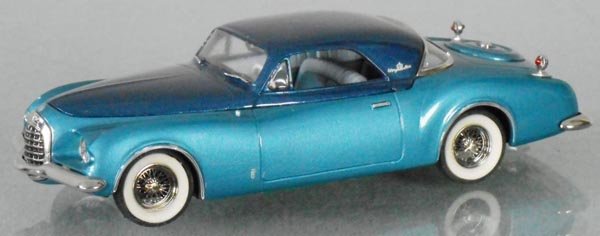 GREAT AMERICAN DREAM MACHINE #8 CHRYSLER: white metal, 1951 Chrysler K-310 Show Car, C9.