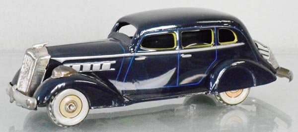 TN 1936 PACKARD: litho tin, windup working, 8 1/2" long, restored, C8.