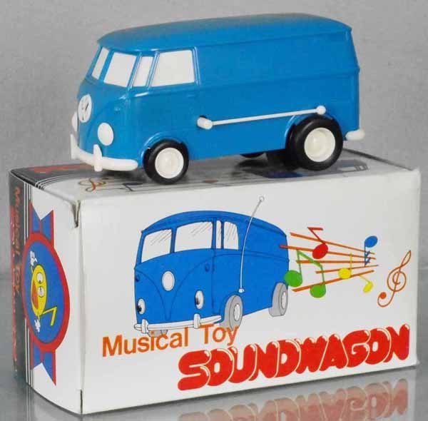 TAMCO MUSICAL TOY SOUNDWAGON RECORD PLAYER VW BUS