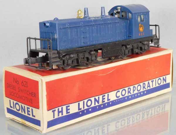 LIONEL 621 JERSEY CENTRAL SWITCHER: O ga, orig box minor wear, C7-8.