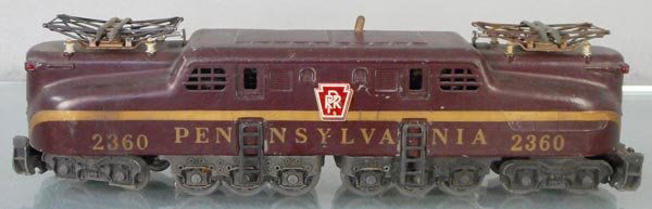 LIONEL 2360 PRR GG1: O ga, dirty, C5-6.