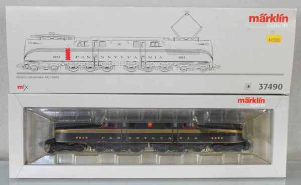 MARKLIN 37490 PRR GG1: HO ga, orig box & insert, C9.