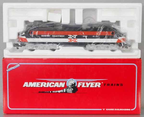 AMERICAN FLYER 48008 NEW HAVEN EP5: S ga, orig box & insert, C9-10.