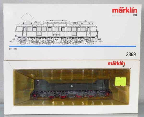 MARKLIN 3369 AUSTRIAN ELECTRIC LOCO: HO ga, orig box & insert, insert yellowed, C9.