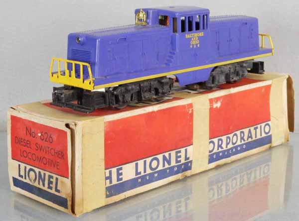 LIONEL 626 B&O SWITCHER: O ga, orig box rough, C8.