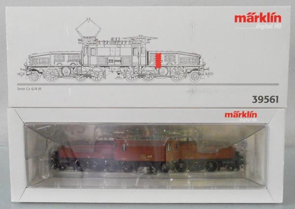 MARKLIN 39561 CROCODILE LOCO: HO ga, brown, orig box & insert, C9.