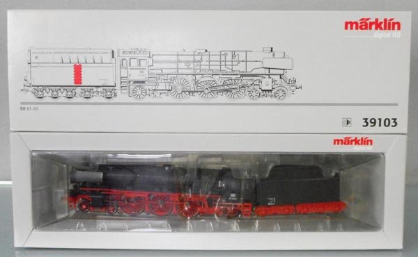MARKLIN 39103 LOCO & TENDER: HO ga, orig box & insert, C9.