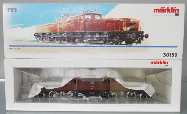 MARKLIN 30159 CROCODILE LOCO: HO ga, brown, orig box & insert, C9.