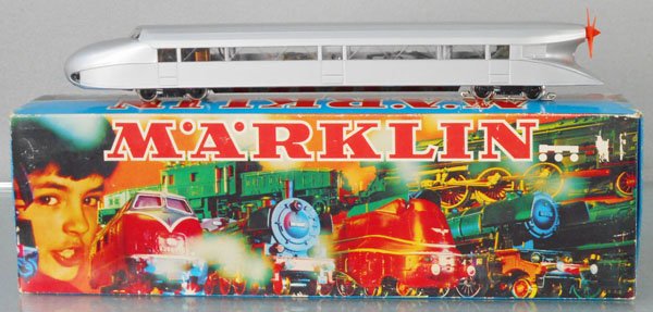 MARKLIN 3077 RAIL ZEPPELIN: HO ga, orig box & insert minor wear, C8-9.