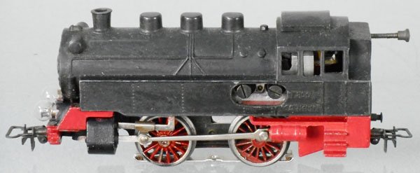 MARKLIN T800 TANK LOCO: HO ga, some repainting to red trim, C5.