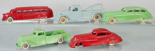 5 TOOTSIETOY JUMBO TORPEDO VEHICLES (1 of 1)