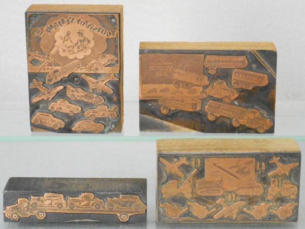 4 TOOTSIETOY PRINTING BLOCKS (1 of 1)
