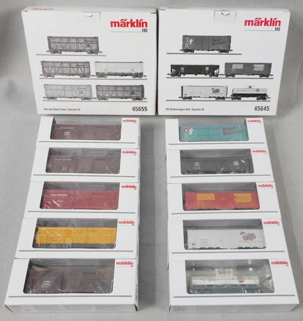 2 MARKLIN AMERICAN FREIGHT CAR SETS (1 of 1)