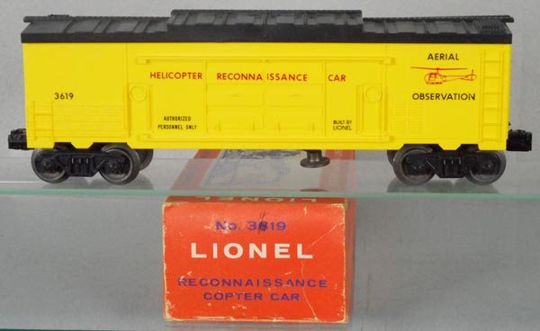 LIONEL 3619 RECONNAISSANCE COPTER CAR (1 of 1)