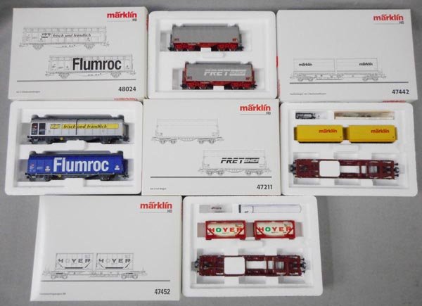 4 MARKLIN FREIGHT CAR SETS (1 of 1)