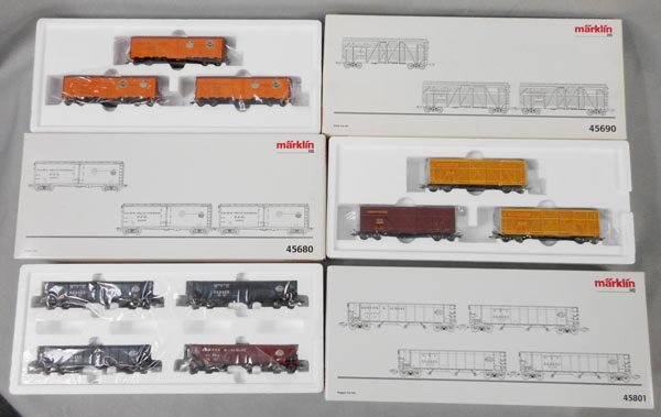 3 MARKLIN AMERICAN FREIGHT CAR SETS (1 of 1)