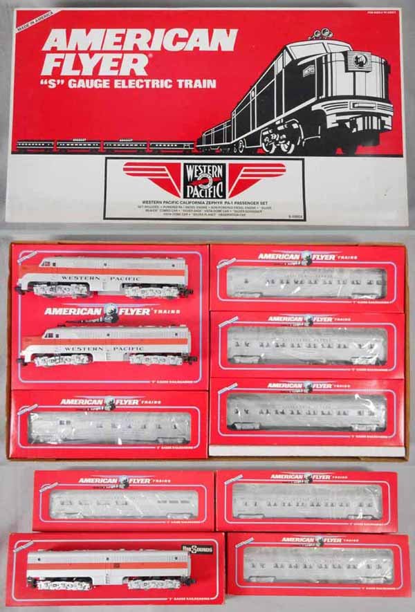 AMERICAN FLYER WESTERN PACIFIC TRAIN SET (1 of 1)