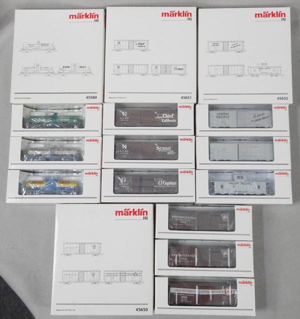 4 MARKLIN AMERICAN FREIGHT CAR SETS (1 of 1)