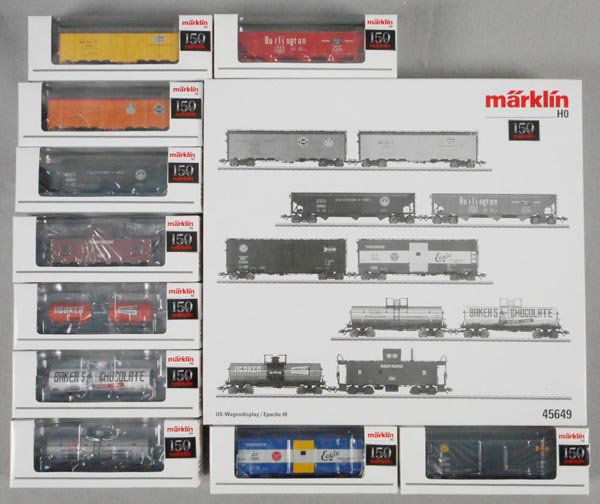 MARKLIN 45649 AMERICAN FREIGHT CAR SET (1 of 1)
