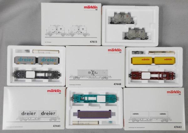 4 MARKLIN FREIGHT CAR SETS (1 of 1)