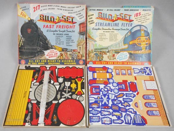 2 BILD-A-SET TRAIN SETS (1 of 1)