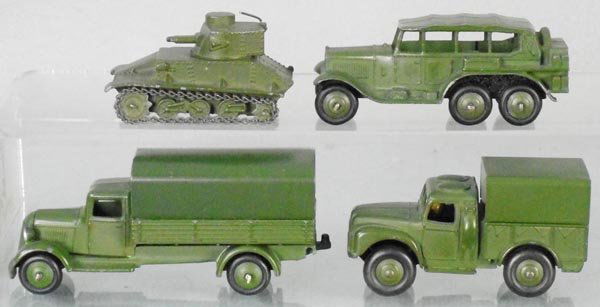 4 DINKY MILITARY VEHICLES (1 of 1)