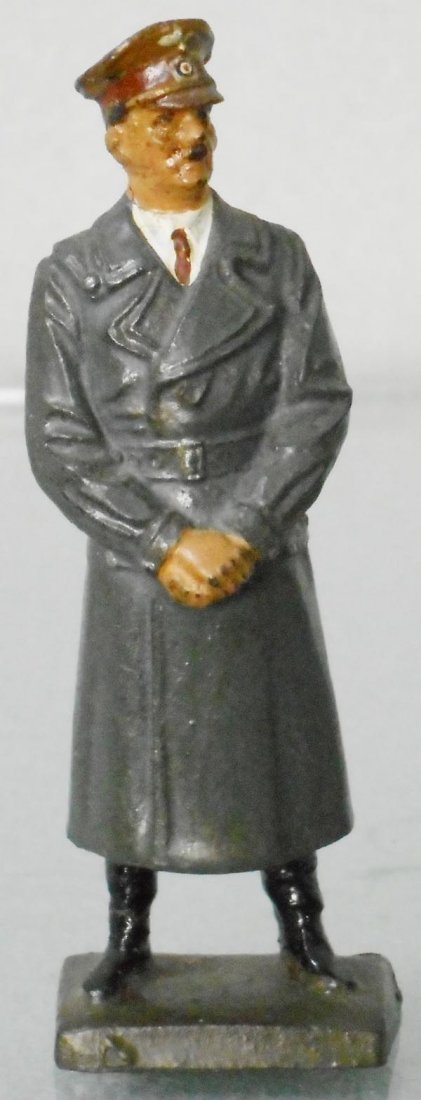 LINEOL HITLER FIGURE: composition, 3” tall, in gray overcoat, C7.