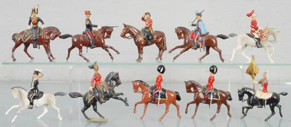 10 BRITAINS MOUNTED FIGURES (1 of 1)