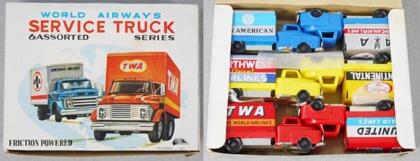 SIMAZAKI TOYS 20550 WORLD AIRWAYS TRUCKS (1 of 1)