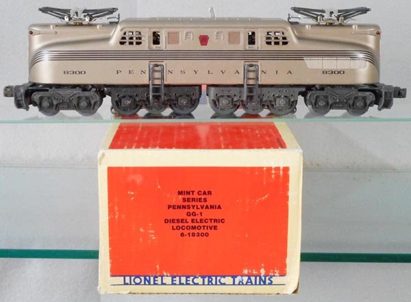 LIONEL 18300 MINT PRR GG1: O ga, orig box & insert minor wear, C9-10.