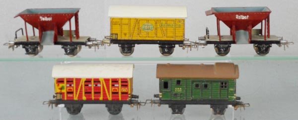5 MARKLIN FREIGHT CARS (1 of 1)