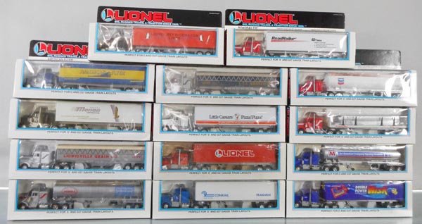 14 LIONEL LINES TRACTOR TRAILERS (1 of 1)