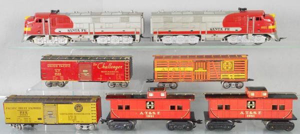 MARX SANTA FE TRAIN SET (1 of 1)