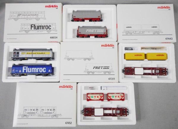 4 MARKLIN FREIGHT CAR SETS (1 of 1)