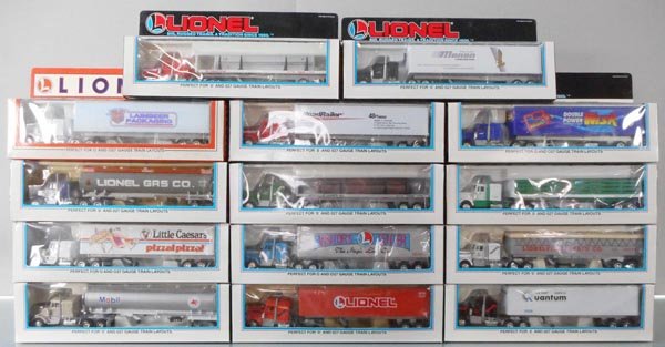 14 LIONEL LINES TRACTOR TRAILERS (1 of 1)
