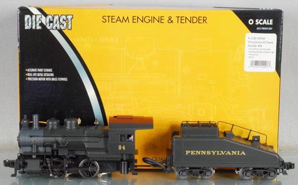 K-LINE 3180-0094W PRR SWITCHER & TENDER (1 of 1)