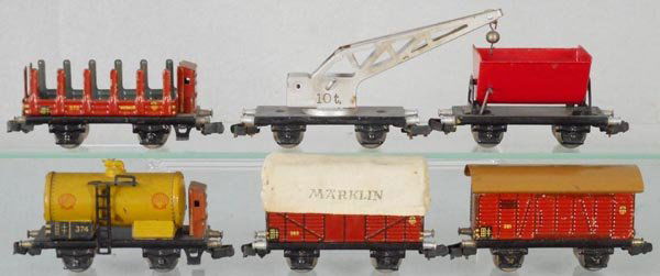 6 MARKLIN FREIGHT CARS (1 of 1)