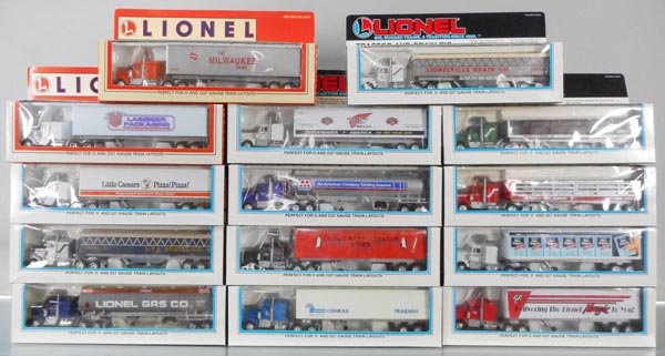 14 LIONEL LINES TRACTOR TRAILERS (1 of 1)