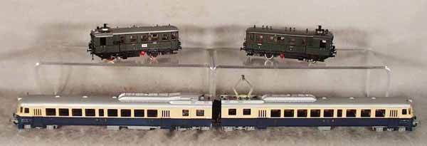 M&F AND HEINZL LOT: HO ga, 2-rail, M&F BLS 2-car train set; 2 #122 Heinzl locos, all are metal & plastic, C8-9. Complete information covering terms, conditions, payment and shipping is listed below. Please read and under